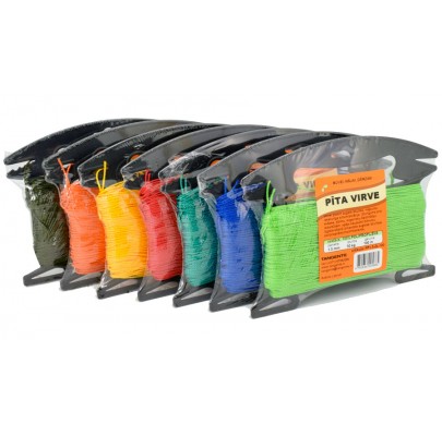 Polypropylene braided rope multicolor 1,5 mm 100 m