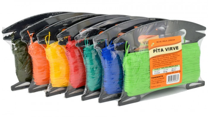 Polypropylene braided rope multicolor 1,5 mm 100 m