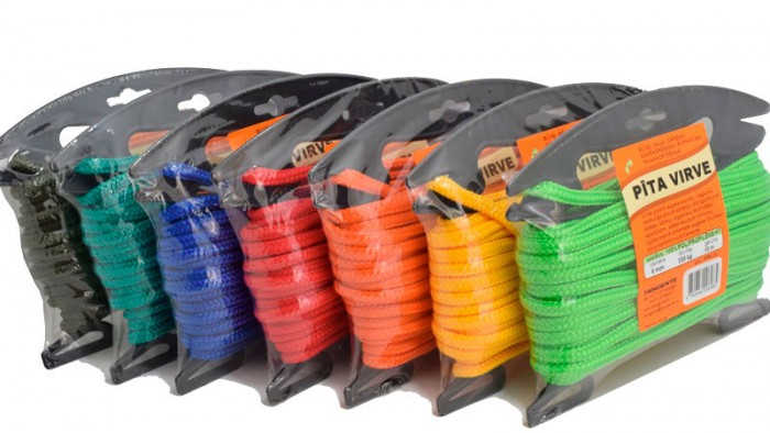 Polypropylene braided rope multicolor 6,0 mm 20 m